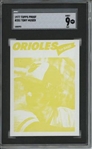 1977 Topps #251 Tony Muser 9 card progressive proof.